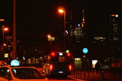 City street at night