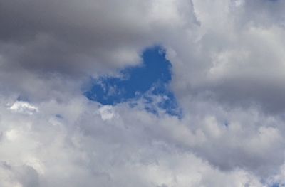 Low angle view of clouds in sky