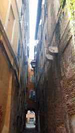 Low angle view of buildings in city