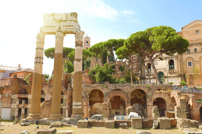 Old ruins against sky