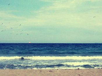 Scenic view of sea against sky