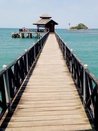 Pier leading to sea