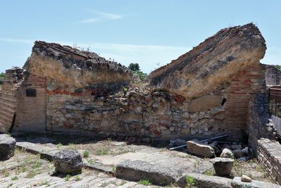 View of old ruin building