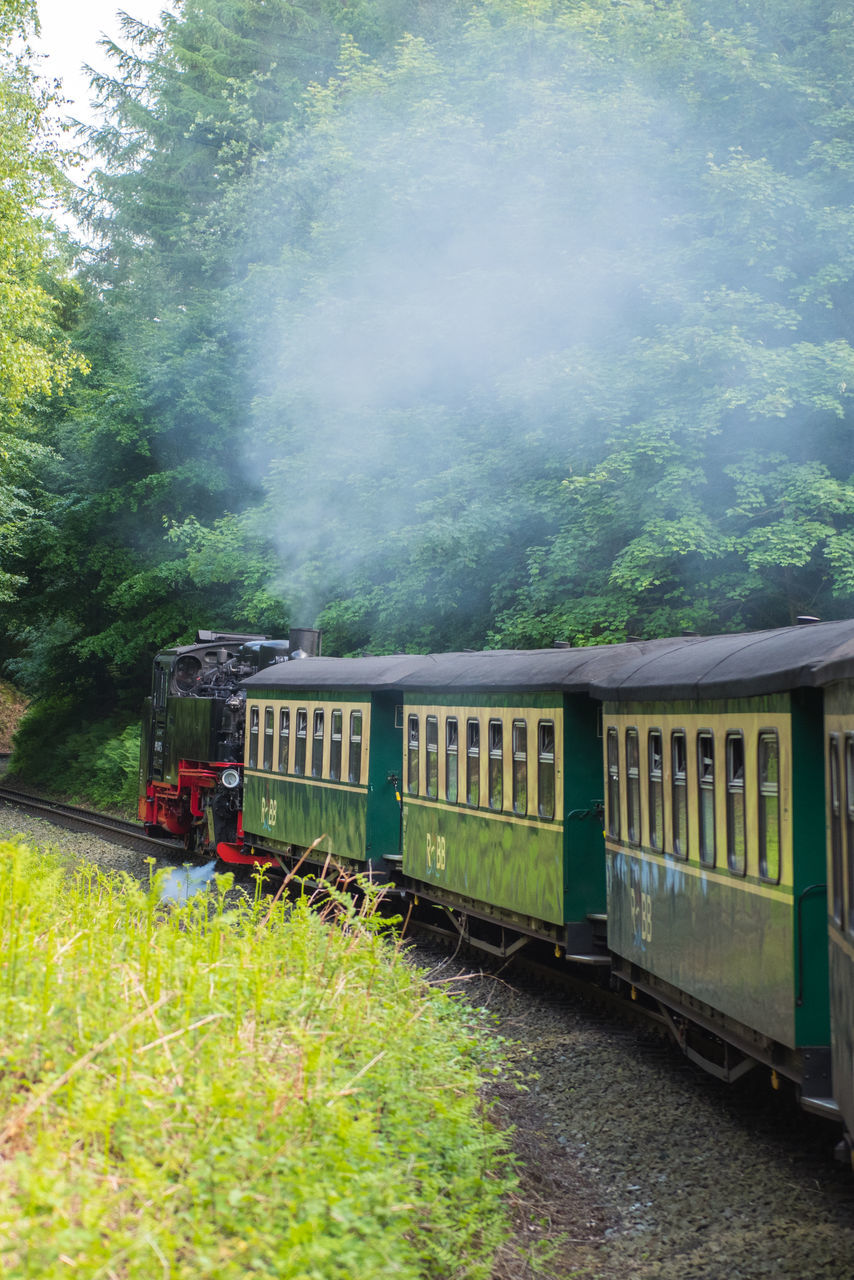 TRAIN ON RAILROAD TRACK