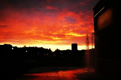 Dramatic sky at sunset