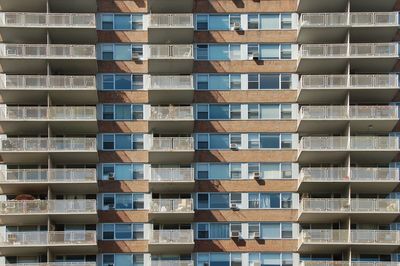 Low angle view of apartment building