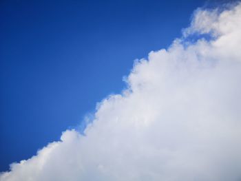 Low angle view of clouds in sky