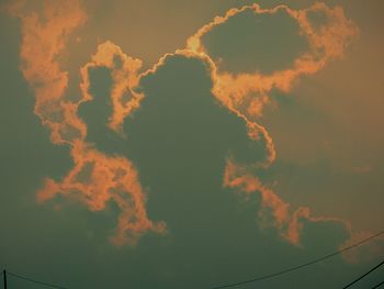 Close-up of sky during sunset