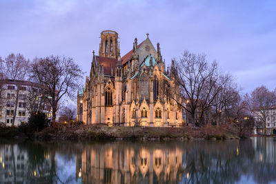 Johanneskirche, feuersee in stuttgart, germany