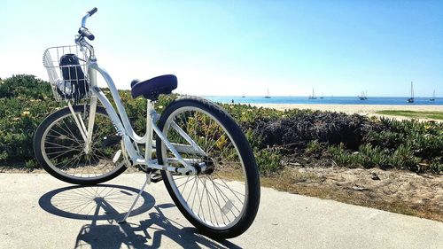 Bicycle parked on bicycle