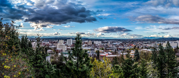 View of cityscape against sky
