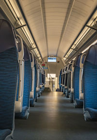 Interior of bus