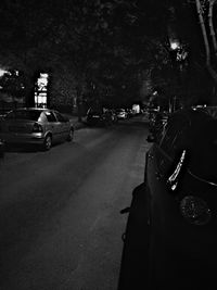 City street at night