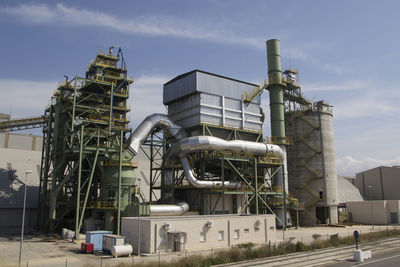 Factory against sky