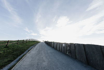 Road against sky