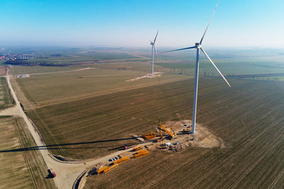 Installing new wind generator, windmill turbine maintenance