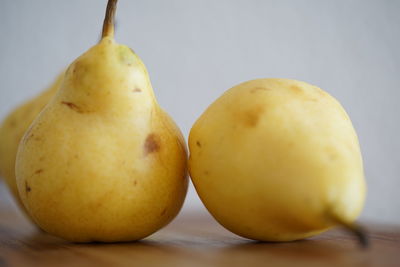 Close-up of fruits on table