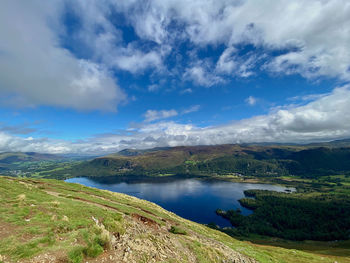 Lake district mountain view 