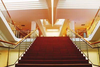 Low angle view of steps in building