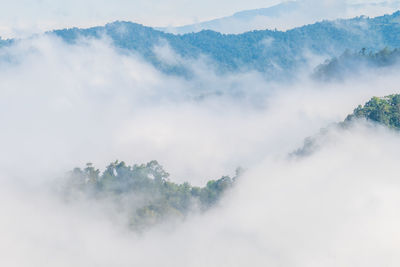 Low angle view of mountains against sky