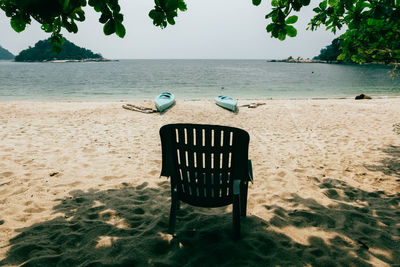 View of seagull on beach