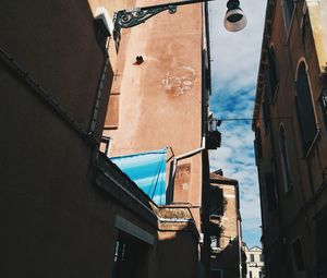 Low angle view of buildings against sky