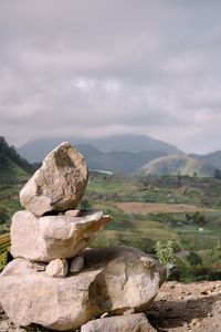 One of the places where stones are arranged in aceh.