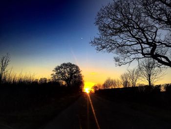 Road passing through landscape