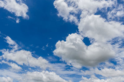 Low angle view of clouds in sky