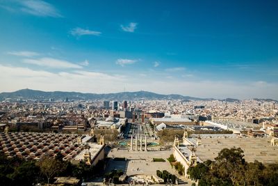 High angle view of cityscape