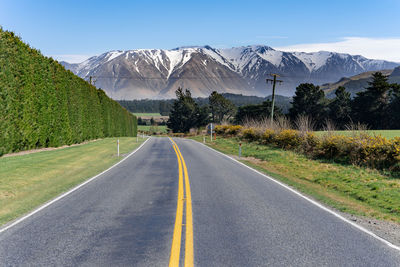 Landscape of canterbury, new zealand. taken on inland scenic route 72.