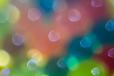 Defocused image of lights