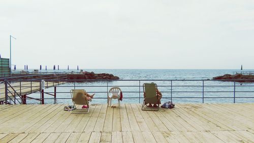 Scenic view of sea against sky