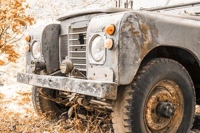 Old rusty car