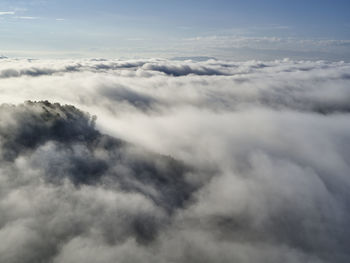 Low angle view of clouds in sky