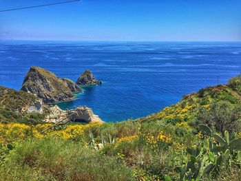 Scenic view of calm sea