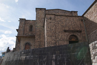 Low angle view of historical building against sky