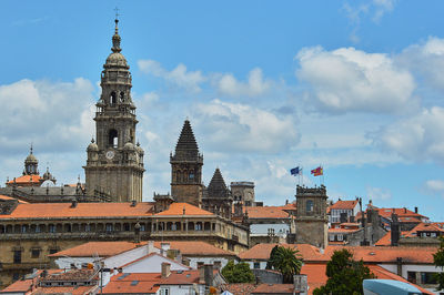 Panorama. cathedral. santiago de compostela, spain