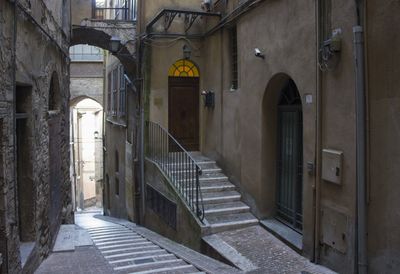  ancient alleyway in perugia historic city centre, italy