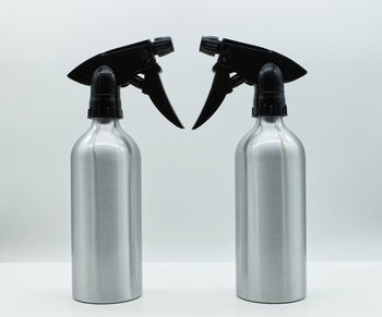 Close-up of bottle against white background