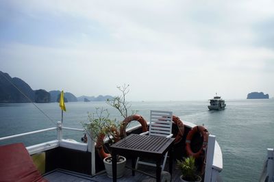 Panoramic view of sea against sky