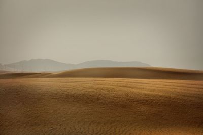 Scenic view of desert against sky