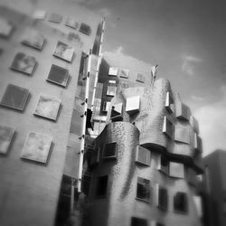 Low angle view of buildings against sky