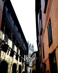 Low angle view of buildings against sky