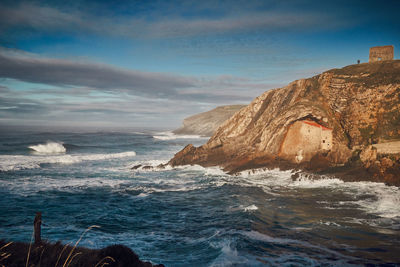 Scenic view of sea against sky