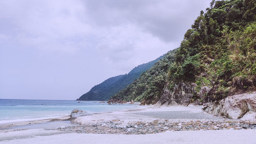 Scenic view of sea against sky