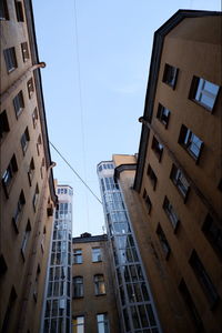 Low angle view of buildings against sky