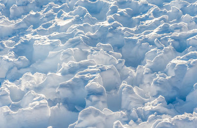 Full frame shot of snow covered sea