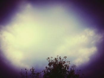 Low angle view of cloudy sky