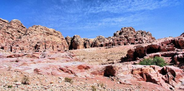 View of rock formations